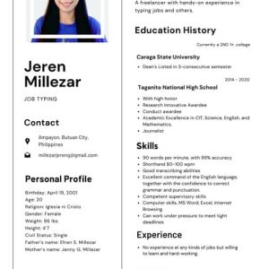 Typing CV