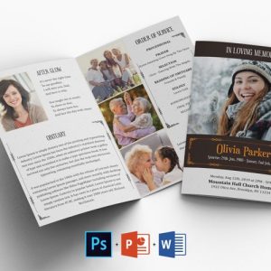 Typing Funeral Program